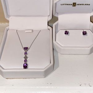 Amethyst jewelry set